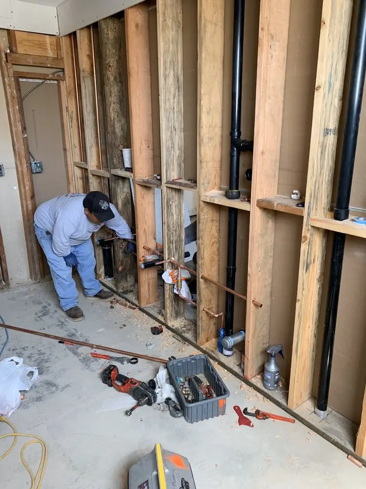 Commercial rough-in plumbing for Gas Line Repair in Foxcroft